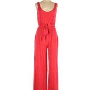 SIMPLE by Suzanne Betro Candy Apple Red Sleeveless Romper Women's size large